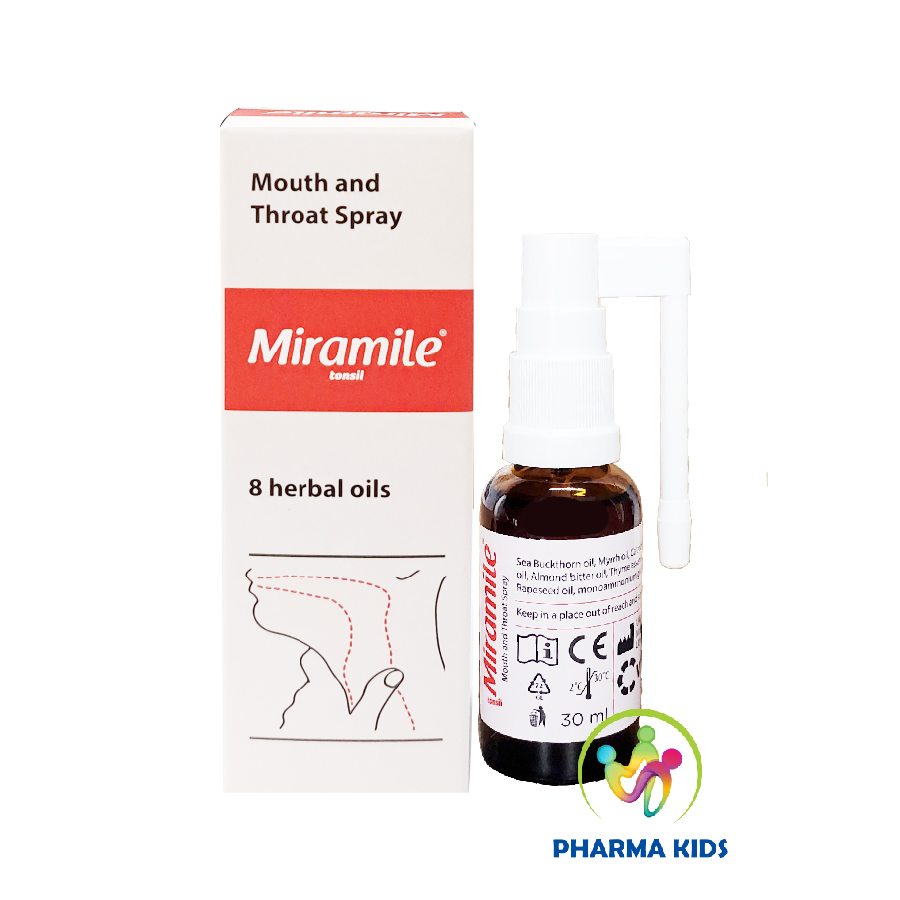 Miramile tonsil mouth and throat spray